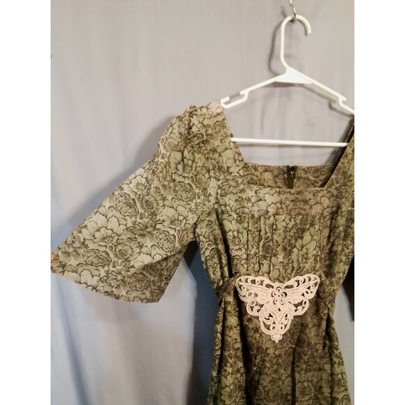 Argon green maxi dress. - Picture 5 of 8